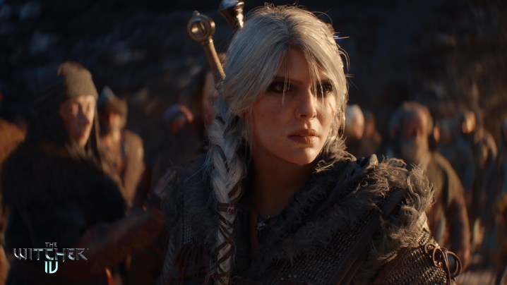 Ciri looking at a village in The Witcher 4.