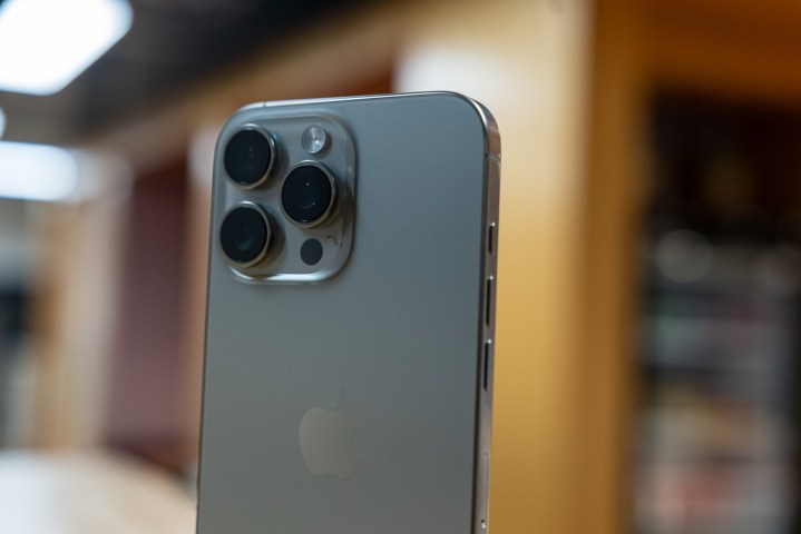 Close up of the iPhone 16 Pro Max camera