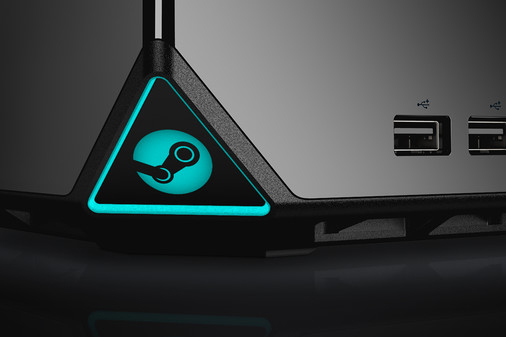 A close up of the Steam machine