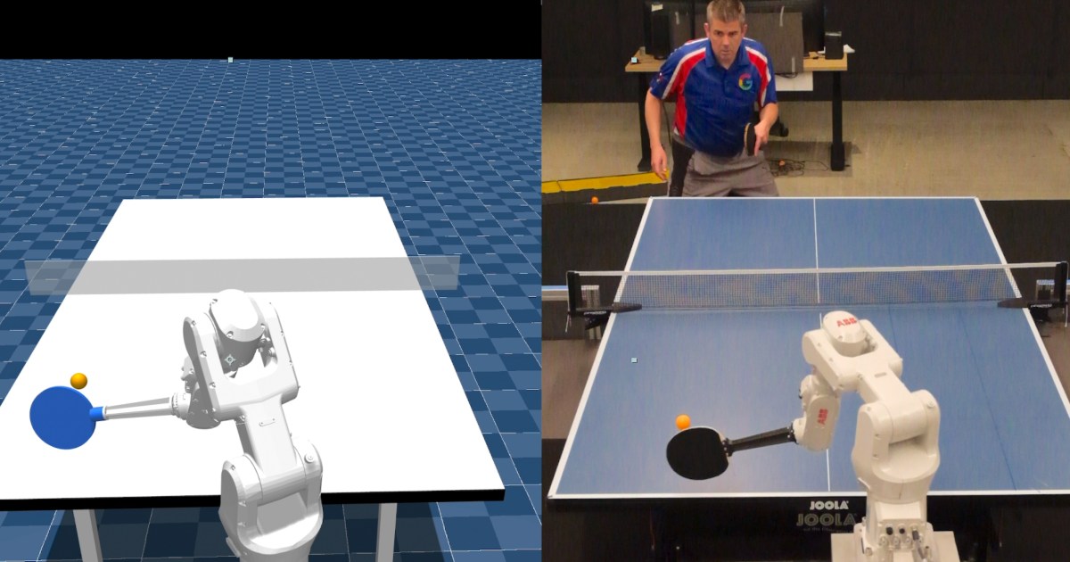 AI-Powered Robot Achieves Near-Human Table Tennis Skills