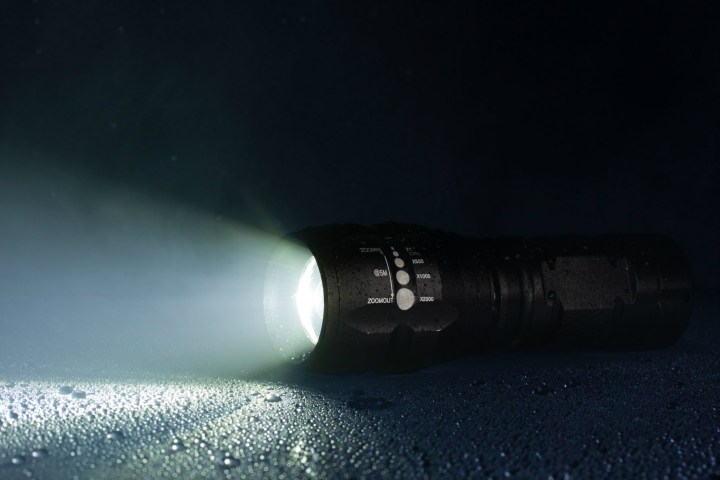 Flashlight with extra batteries