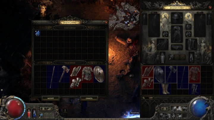 Dismantling items in Path of Exile 2.