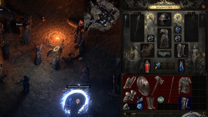 Inventory screen in Path of Exile 2.