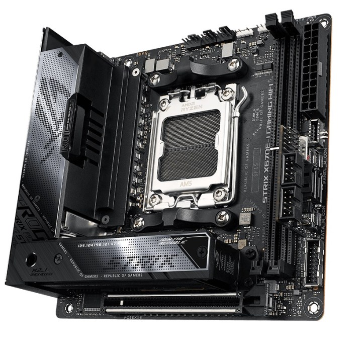 Asus ROG Strix X670E-I Gaming Wi-Fi motherboard.