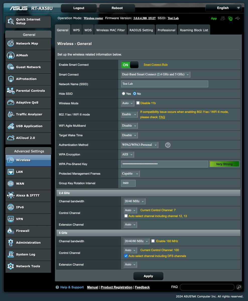 Wi-Fi settings on a phone