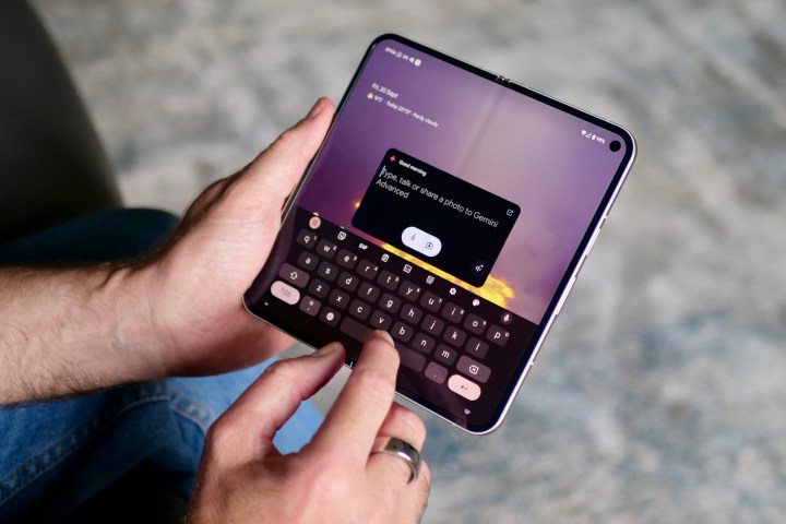 Gemini Advanced on the Google Pixel 9 Pro Fold.