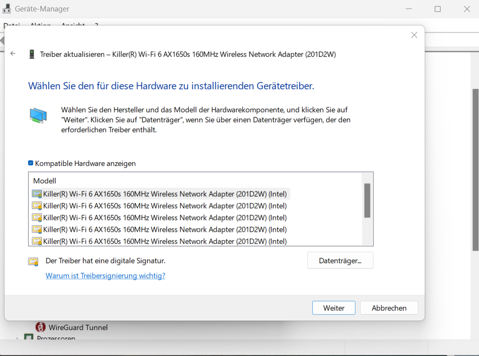 Updating Network Adapter Driver in Windows 11