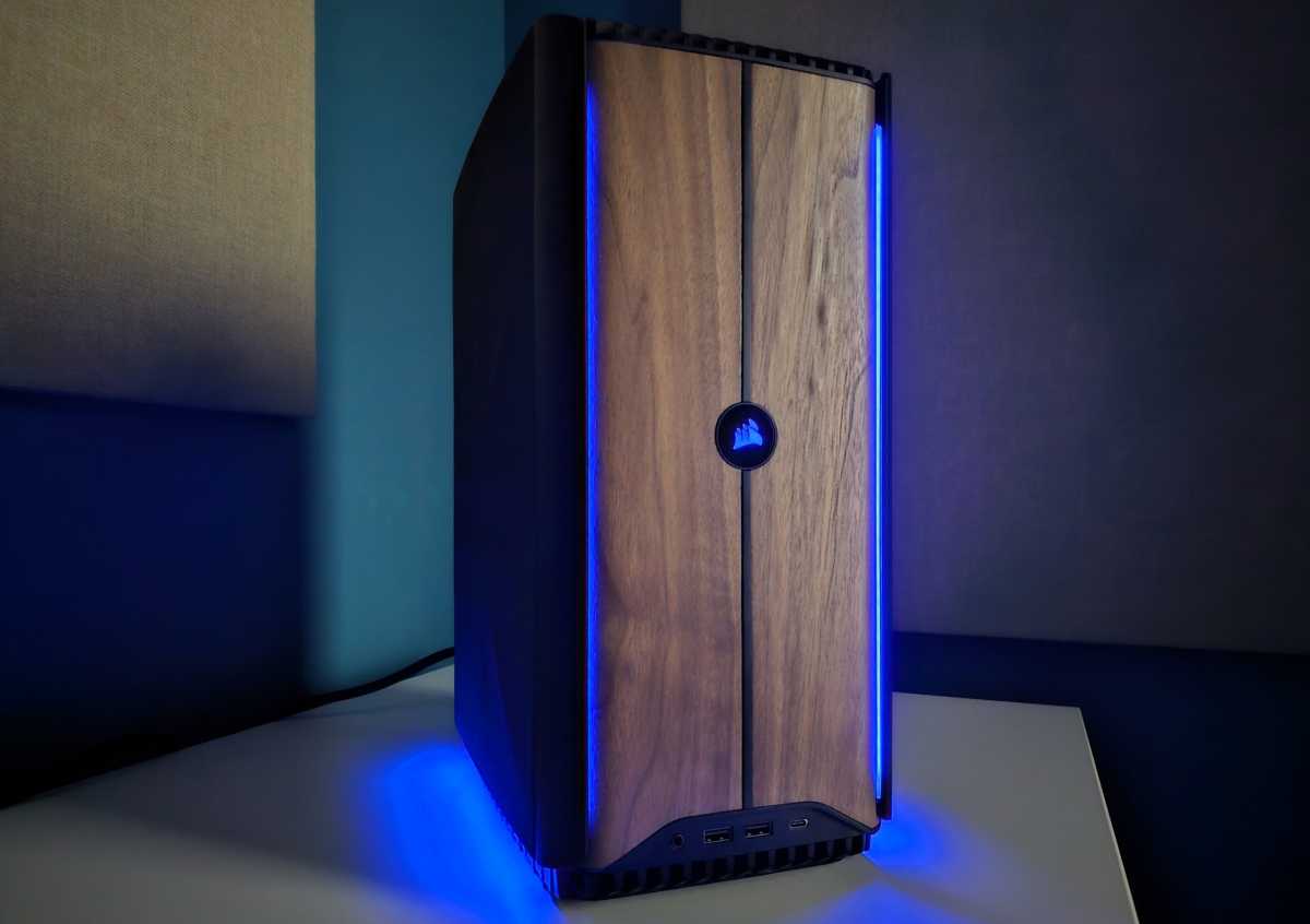 Corsair One i500 LED shot one