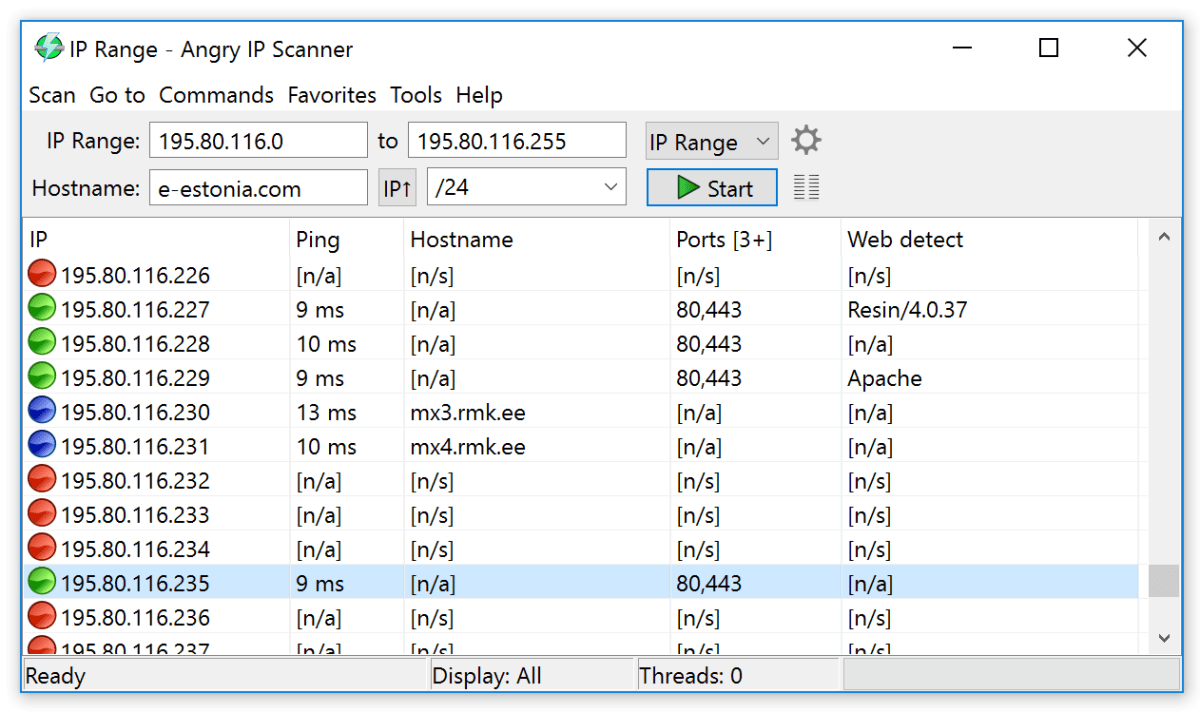 Angry IP Scanner