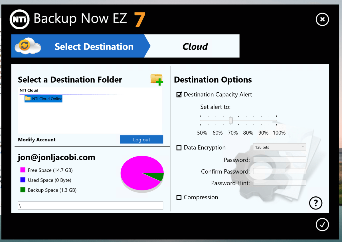 alt text: NTI EZ Backup Now 7.5 offers a user-friendly experience but lacks some advanced features.