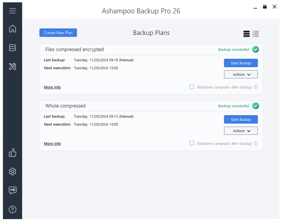 Ashampoo Backup Pro 26 performance