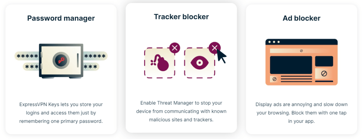 ExpressVPN's password manager feature.