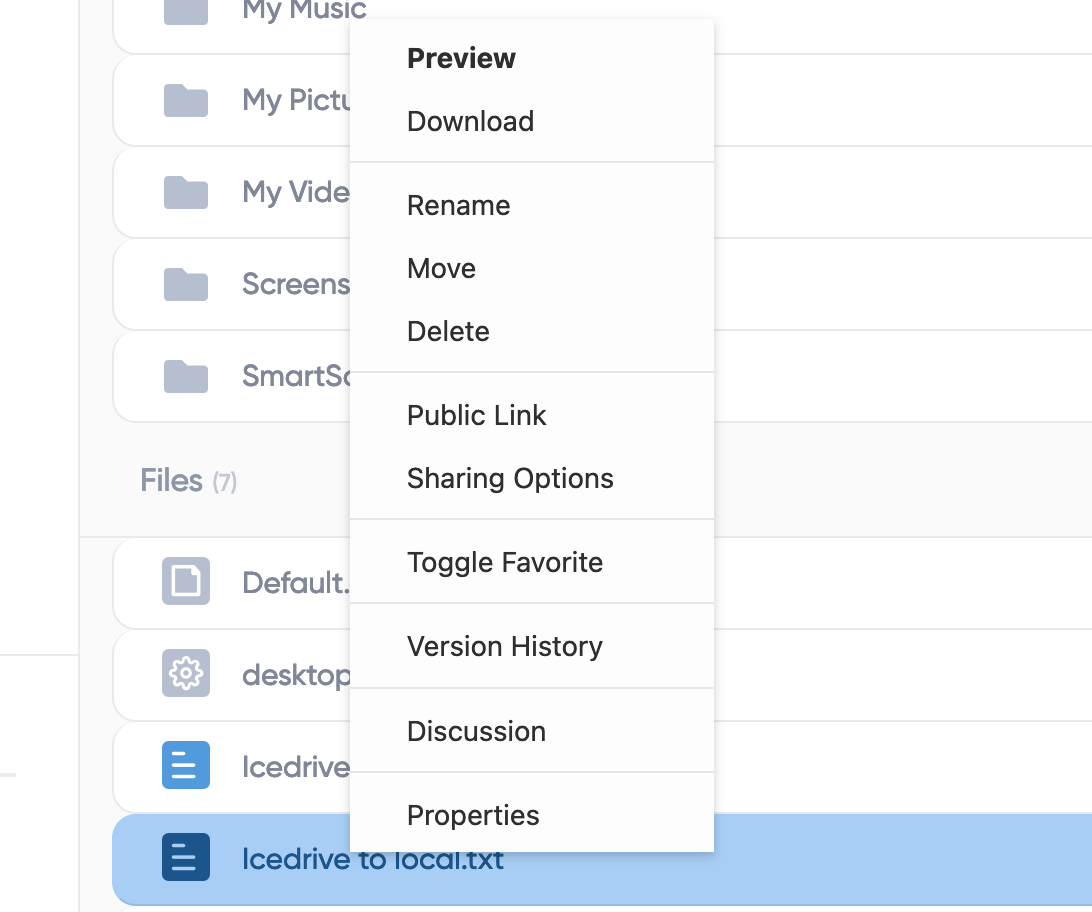 alt text:  Screenshot demonstrating Icedrive's version history feature, showcasing its user-friendly approach to data recovery.