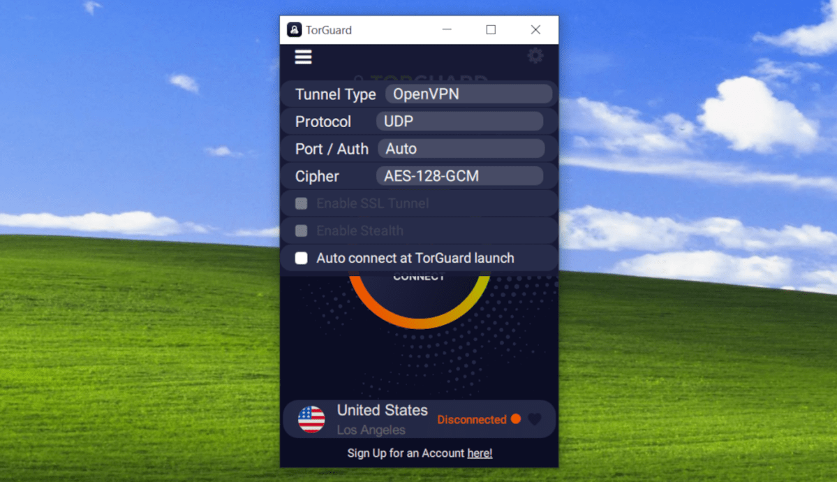 TorGuard VPN OpenVPN settings