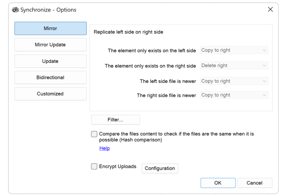 Air Explorer offers pre-configured and user-defined sync jobs