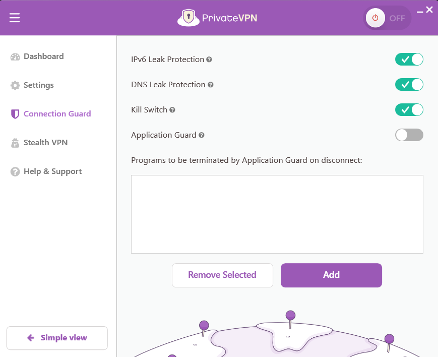 PrivateVPN Connection Guard