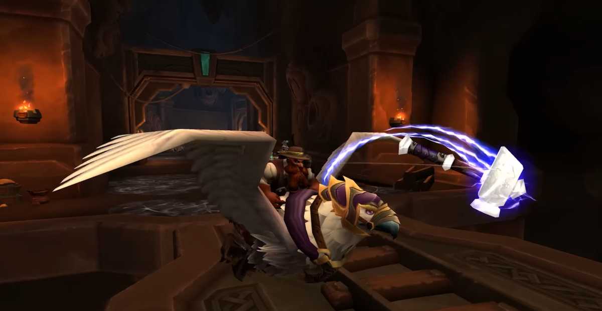 Brann Bronzebeard, an AI companion in Delves, offers unique abilities and levels up alongside the player.