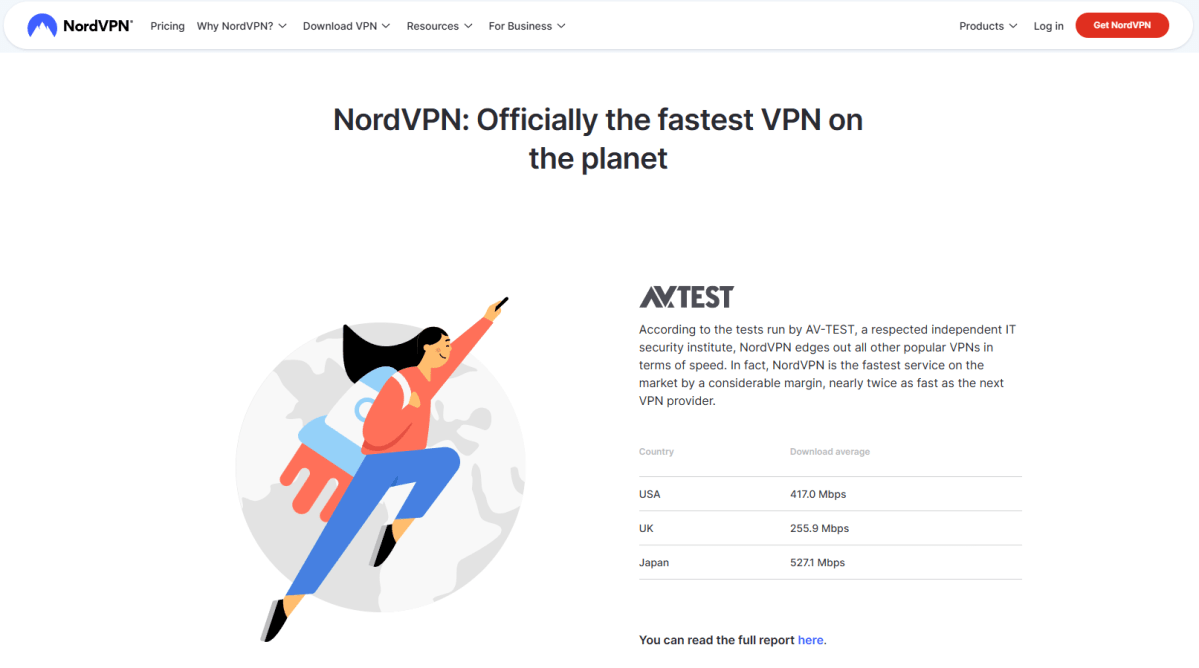 Not just my tests, but other third-party speed test’s have confirmed that NordVPN is the fastest VPN.