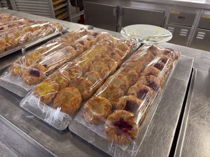 Dozens of baked rolls and pastries aboard Royal Caribbean Allure of the Seas