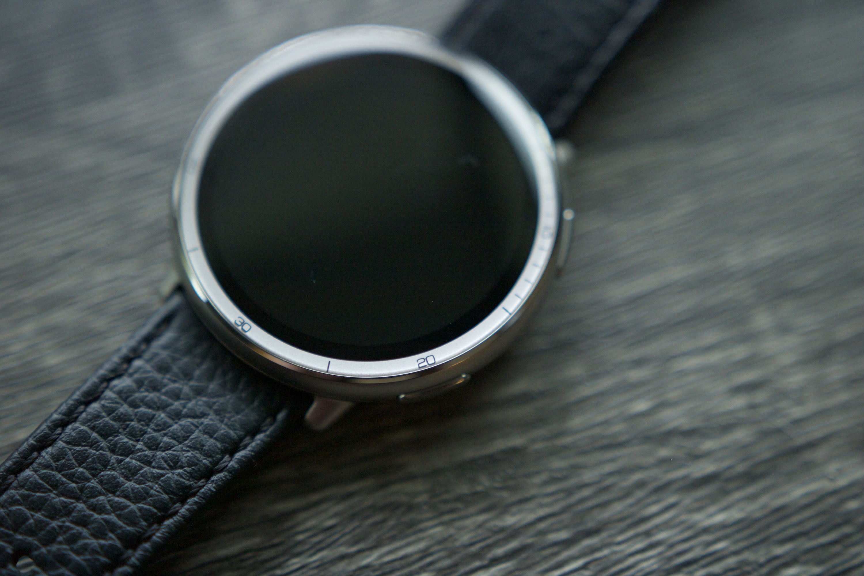 A close-up of the bezel on the Amazfit Active 2.