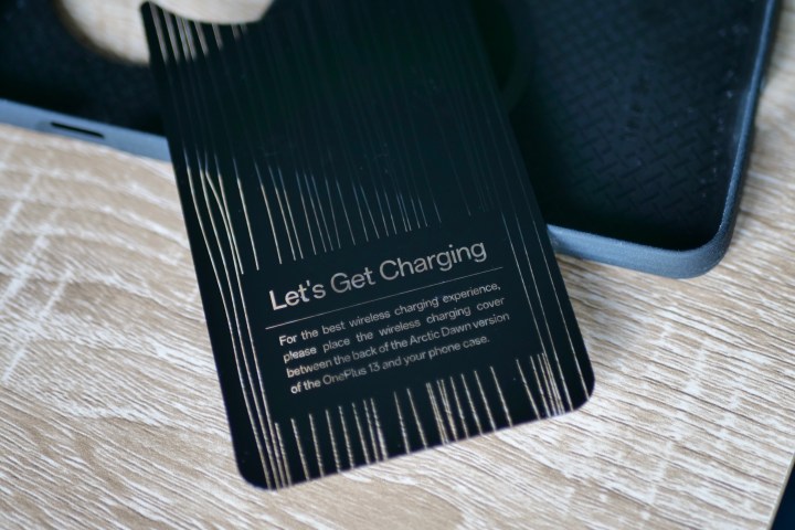 The wireless charging insert that comes with the OnePlus 13