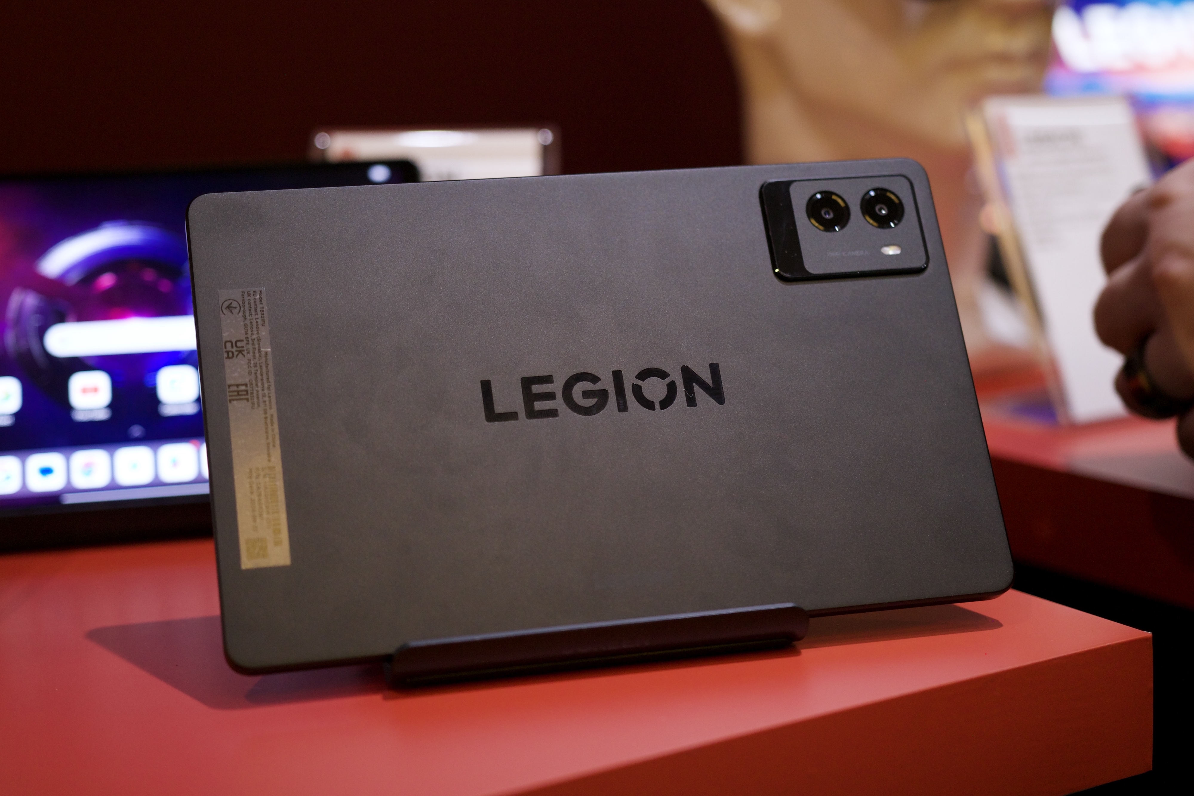 The back of the Lenovo Legion Tab Gen 3.