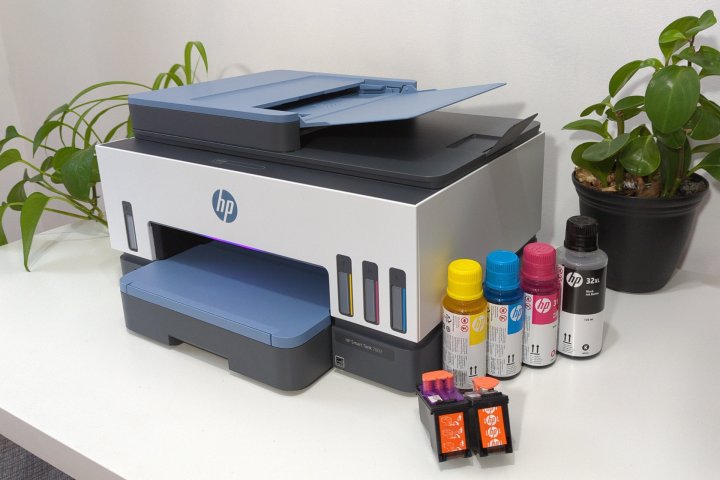 HP Smart Tank 7602 Inkjet Printer with Ink Bottles