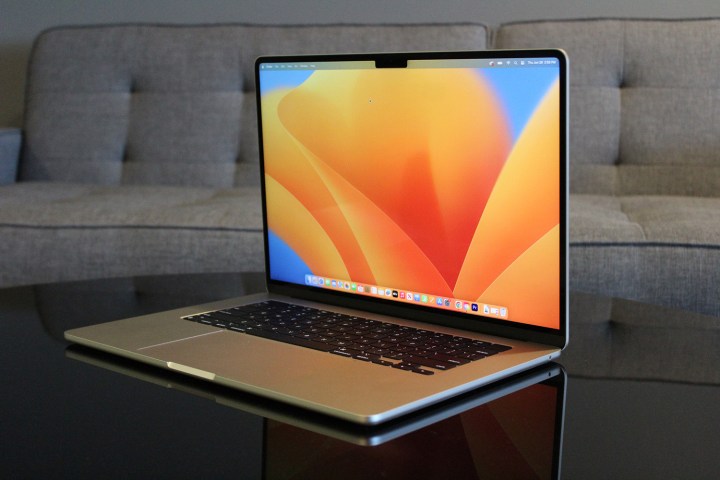 Apple MacBook Air 15 keyboard and trackpad.