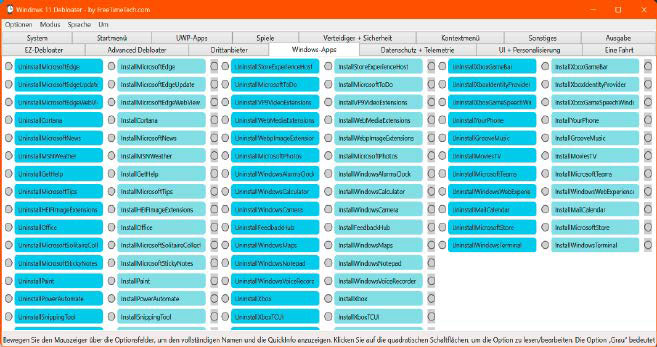 The Windows 11 debloater tool allows deep interventions in the operating system. You should therefore be particularly careful.