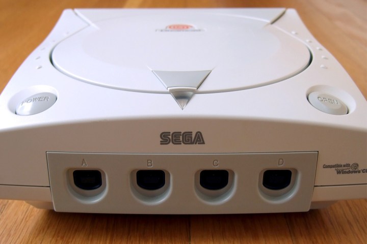 alt: A Sega Dreamcast console