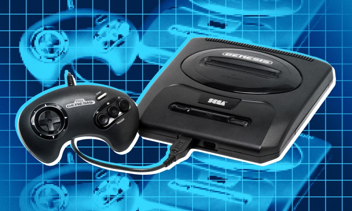 alt: A Sega Genesis console