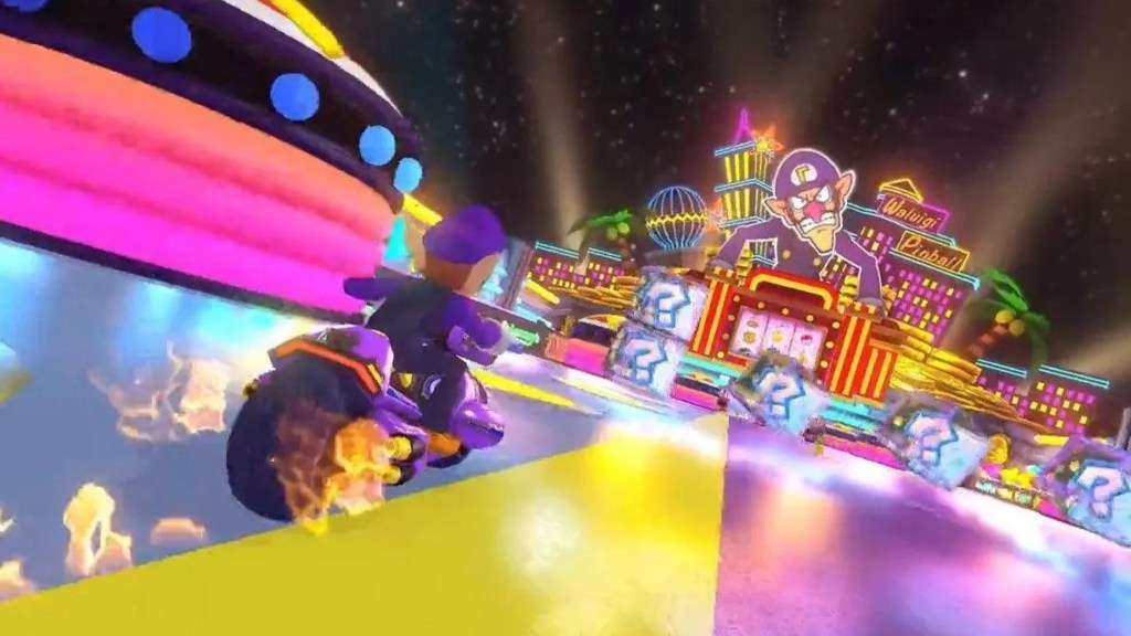 Waluigi Pinball, a fast-paced and dynamic track.