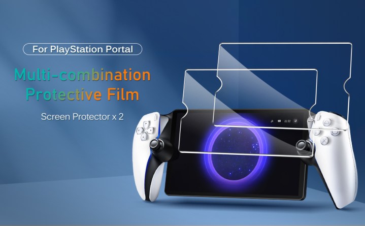 alt: ivoler Screen Protector applied to a PlayStation Portal screen