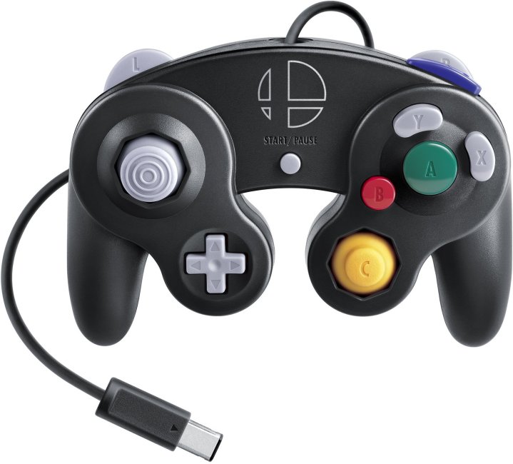 A smash bros gamecube controller