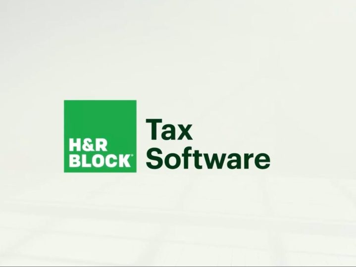 alt text: Advertisement for H&R Block Tax Software Deluxe + State 2024.