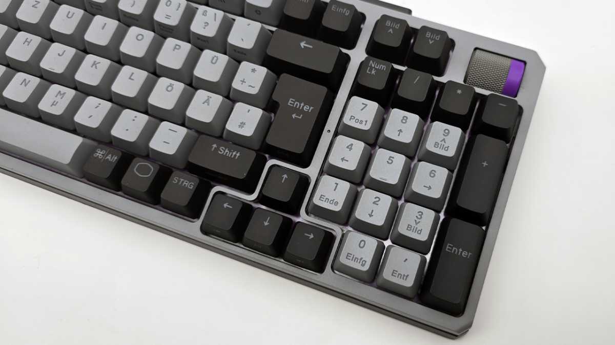 96-Prozent-Layout bei der Cooler Master MK770