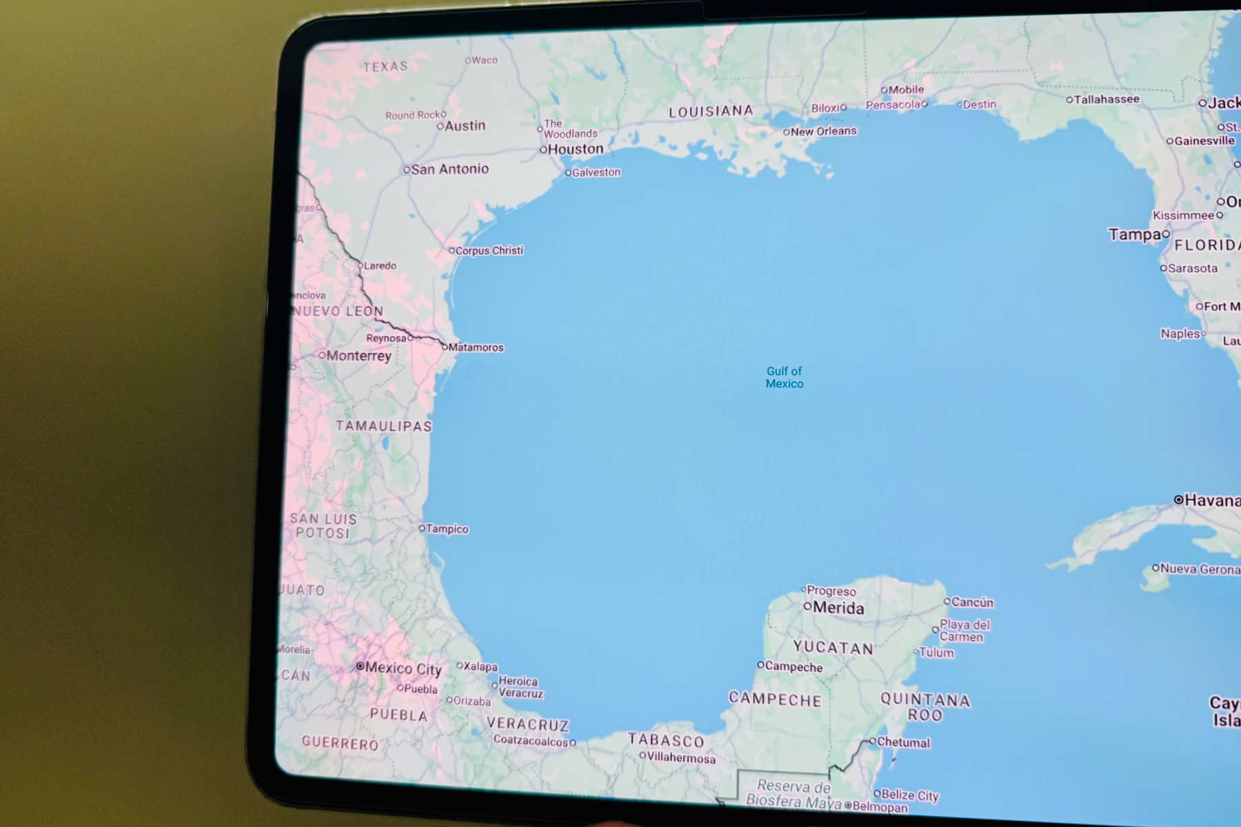 Gulf of Mexico on Google Maps.