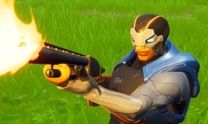 Fortnite Omega skin with Shotgun