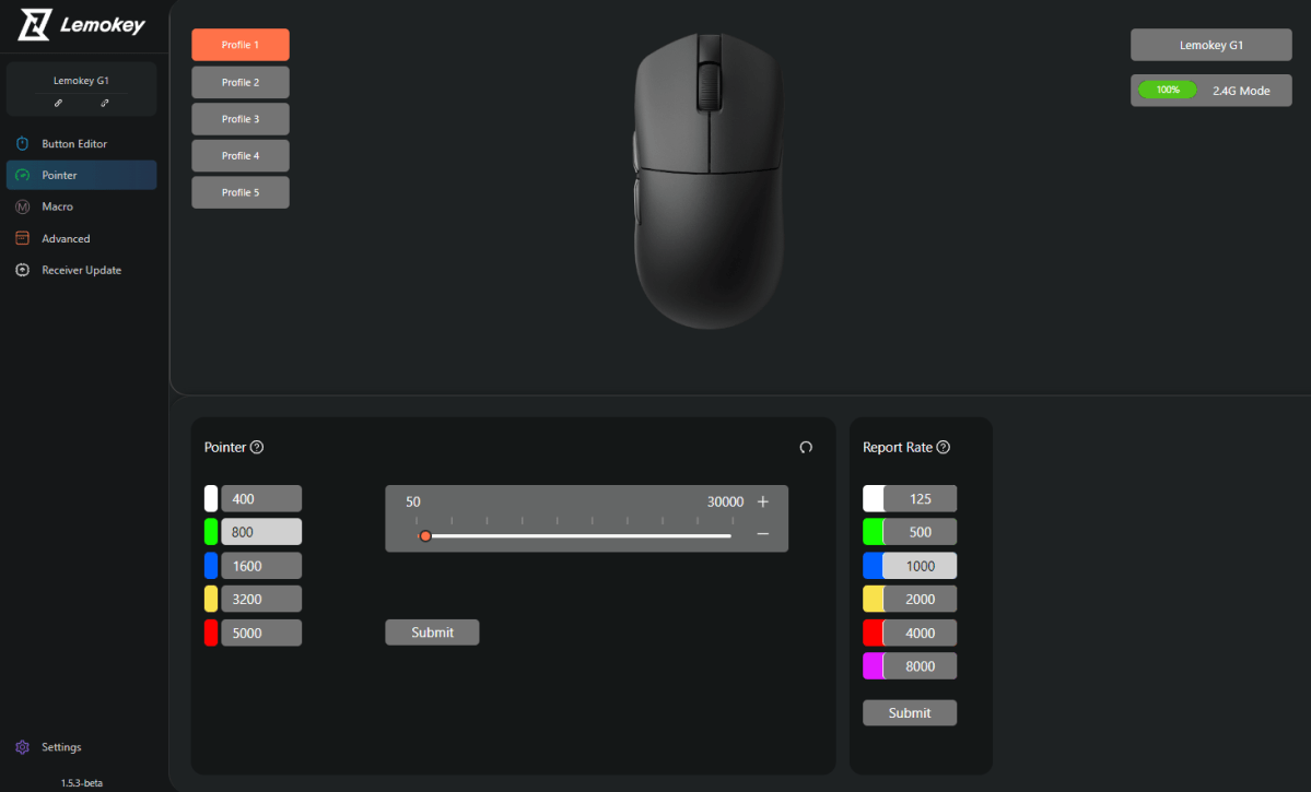 Lemokey G1 Wireless mouse