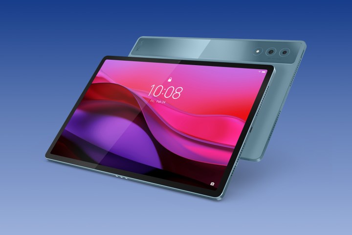 Lenovo Yoga Tab Plus in teal. 