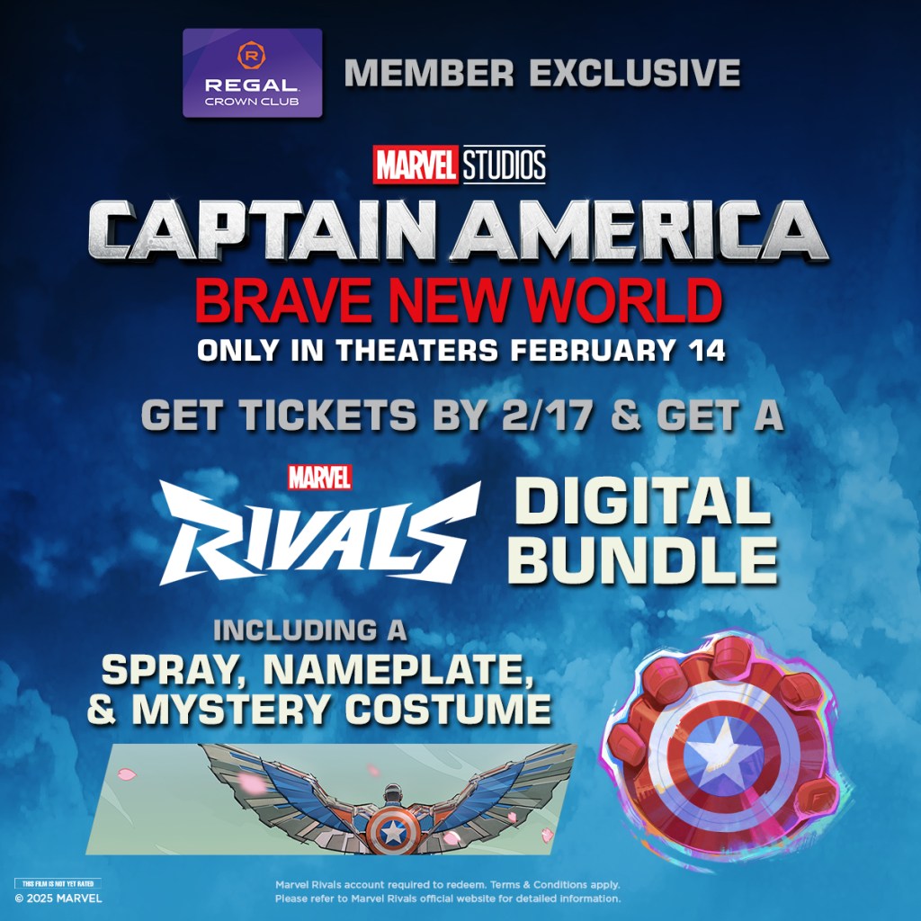 Exclusive Marvel Rivals DLC Bundle for Captain America: Brave New World Viewers