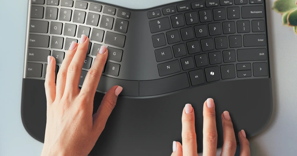 Microsoft's Compact Ergonomic Keyboard: A Premium Typing Experience