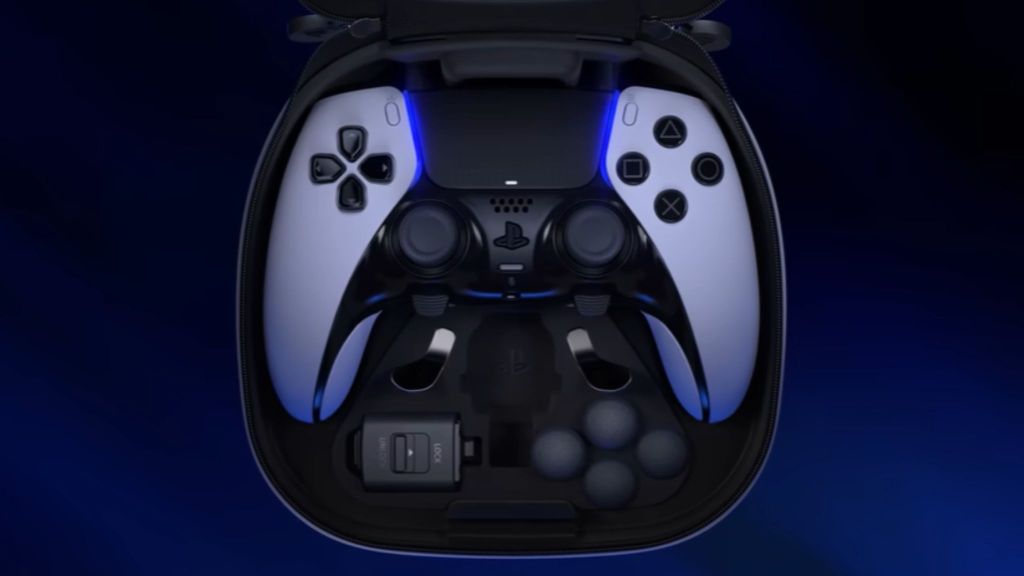 PS5 DualSense Edge Controller in its carrying case