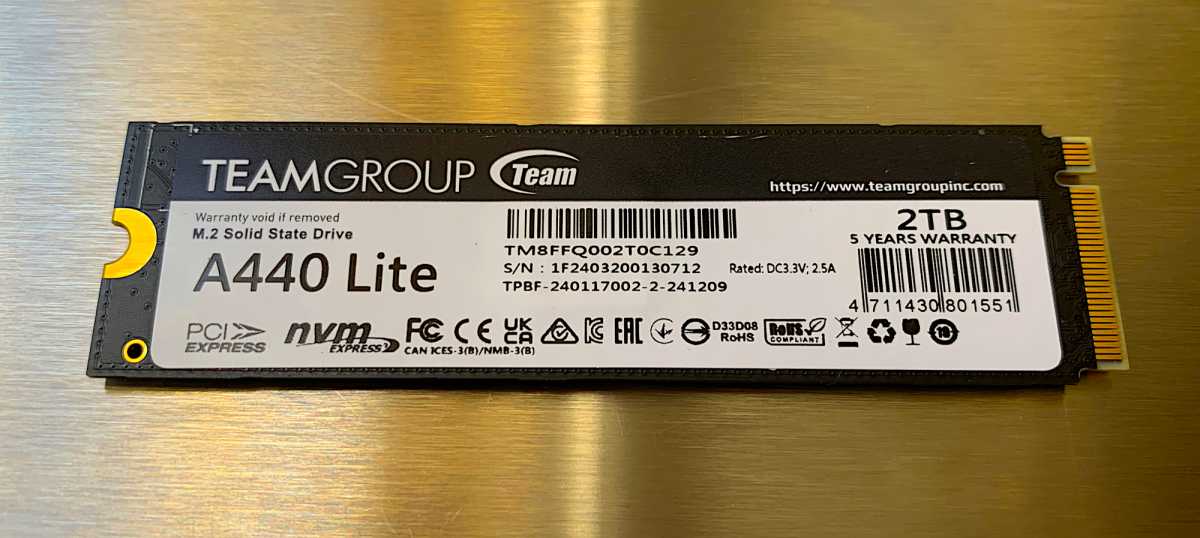 Teamgroup T-Force A440 Lite SSD Review: Budget-Friendly, But Not a Standout Performer