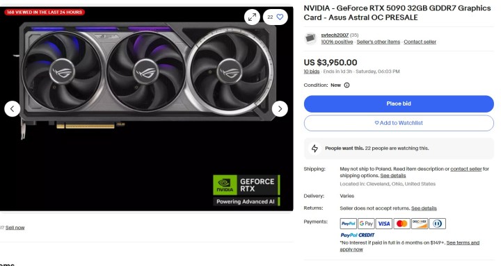 Nvidia RTX 5090 Scalping