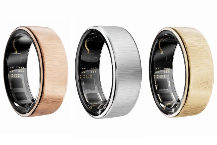 The different Ultrahuman Rare smart ring finishes.