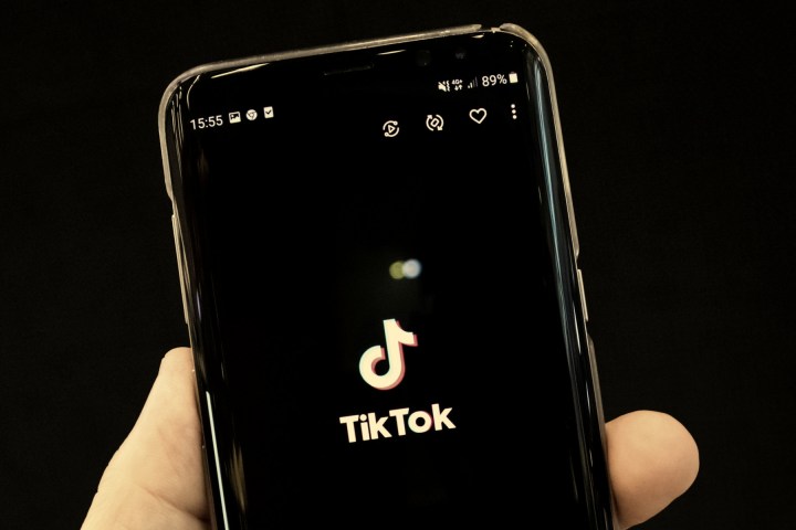 Alt text: A close-up of the TikTok app interface on a smartphone screen.