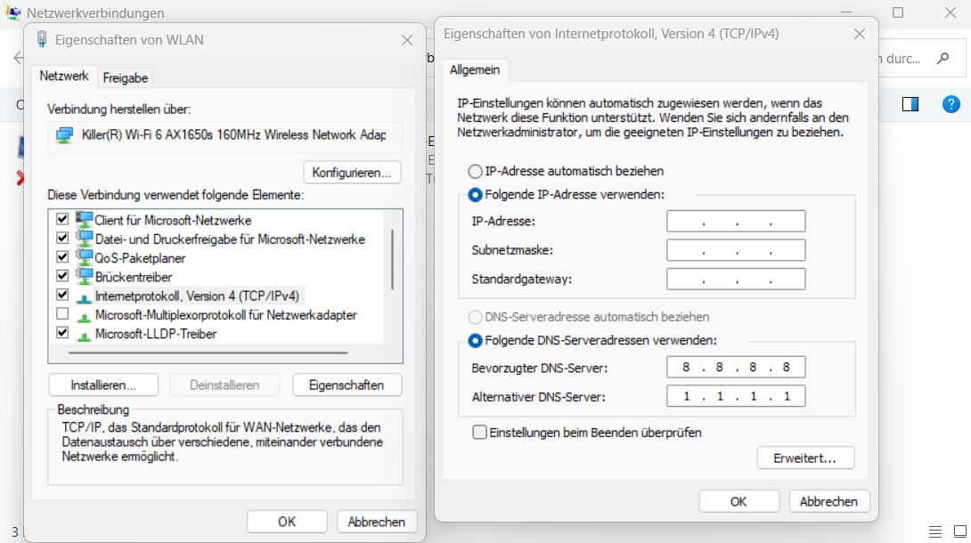 Renewing IP Address in Windows 11