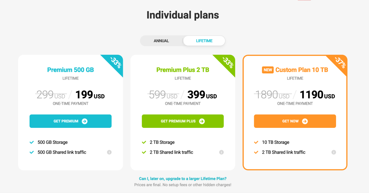 pCloud Pricing Breakdown