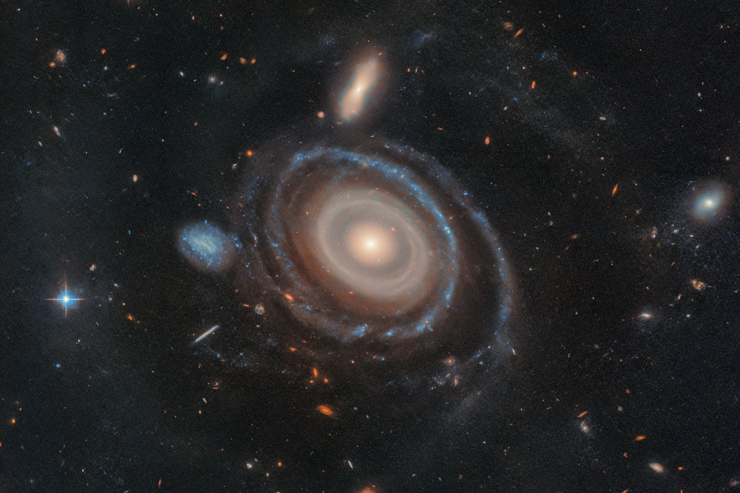 Hubble Captures Stunning Image of the Nine-Ringed "Bullseye" Galaxy